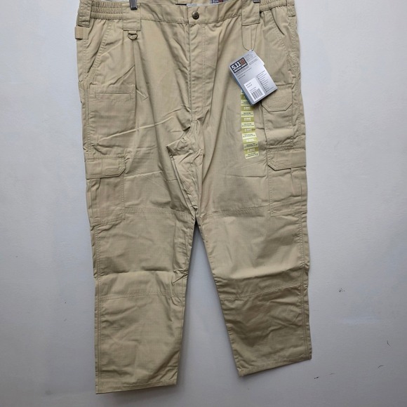 5.11 Tactical Taclite Pro Pants‎ Ripstop Teflon Workwear Khaki 42x30 NEW - Picture 4 of 16